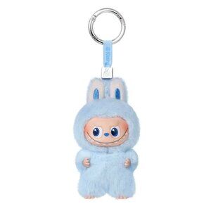 THE MONSTERS mini Labubu Pin for Love Series Vinyl Plush Pendant letter D